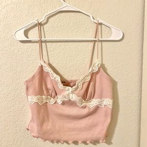 Pink crop top🎀💖